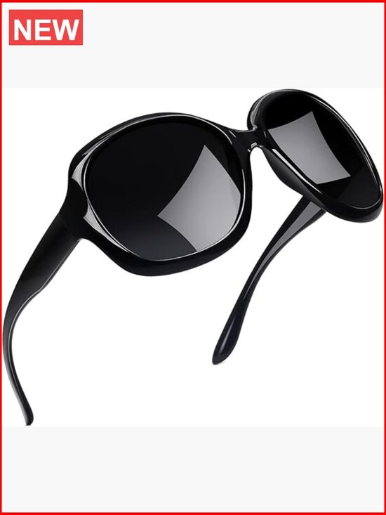 Oversized Polarized Sunglasses UV Protection Butterfly Driving main image 4